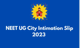 NEET UG City Intimation Slip 2023 