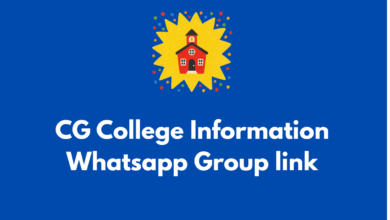 CG College Information Whatsapp Group link