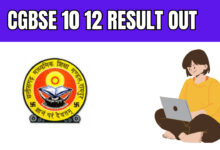 CGBSE 10th 12th rechecking result 2023