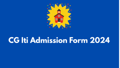 CG Iti Admission Form 2024