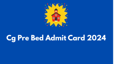 Cg Pre Bed Admit Card 2024
