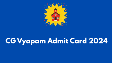 CG Vyapam Admit Card 2024