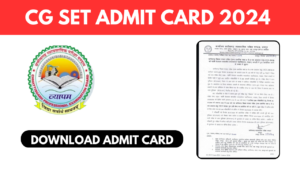 cg set admit card 2024 download