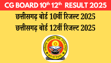 CG Board 10th 12th Result 2025