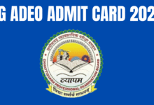 Cg Adeo Admit Card 2025