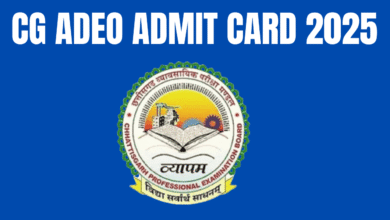 Cg Adeo Admit Card 2025