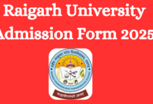 Raigarh university admission form 2025 pdf download in hindi