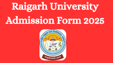 Raigarh university admission form 2025 pdf download in hindi