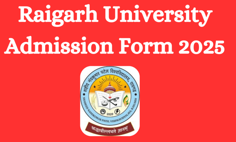 Raigarh university admission form 2025 pdf download in hindi