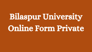 Bilaspur University Online Form Private