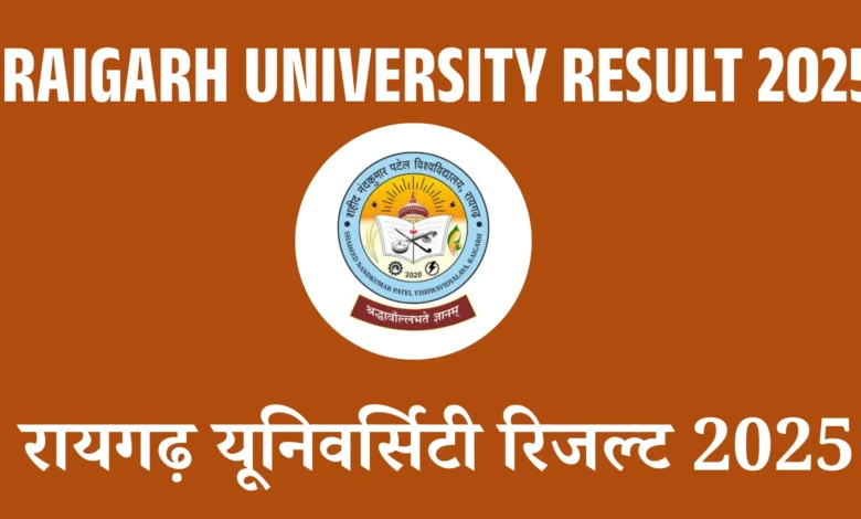 Raigarh University Result 2025