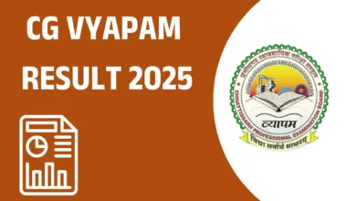 Cg vyapam result 2025 chhattisgarh