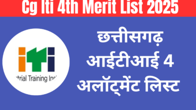 Cg Iti 4th Merit List 2025